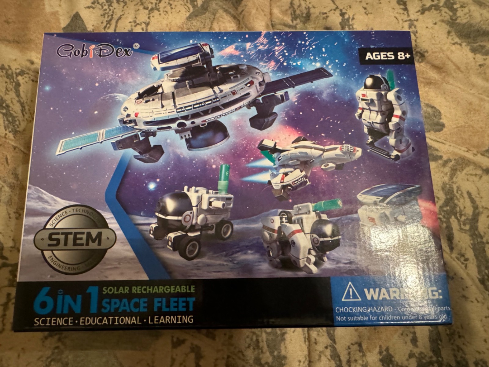 Gobidex STEM 6 In 1 Solar Rechargeable Space Fleet Toy, Educational, New OB