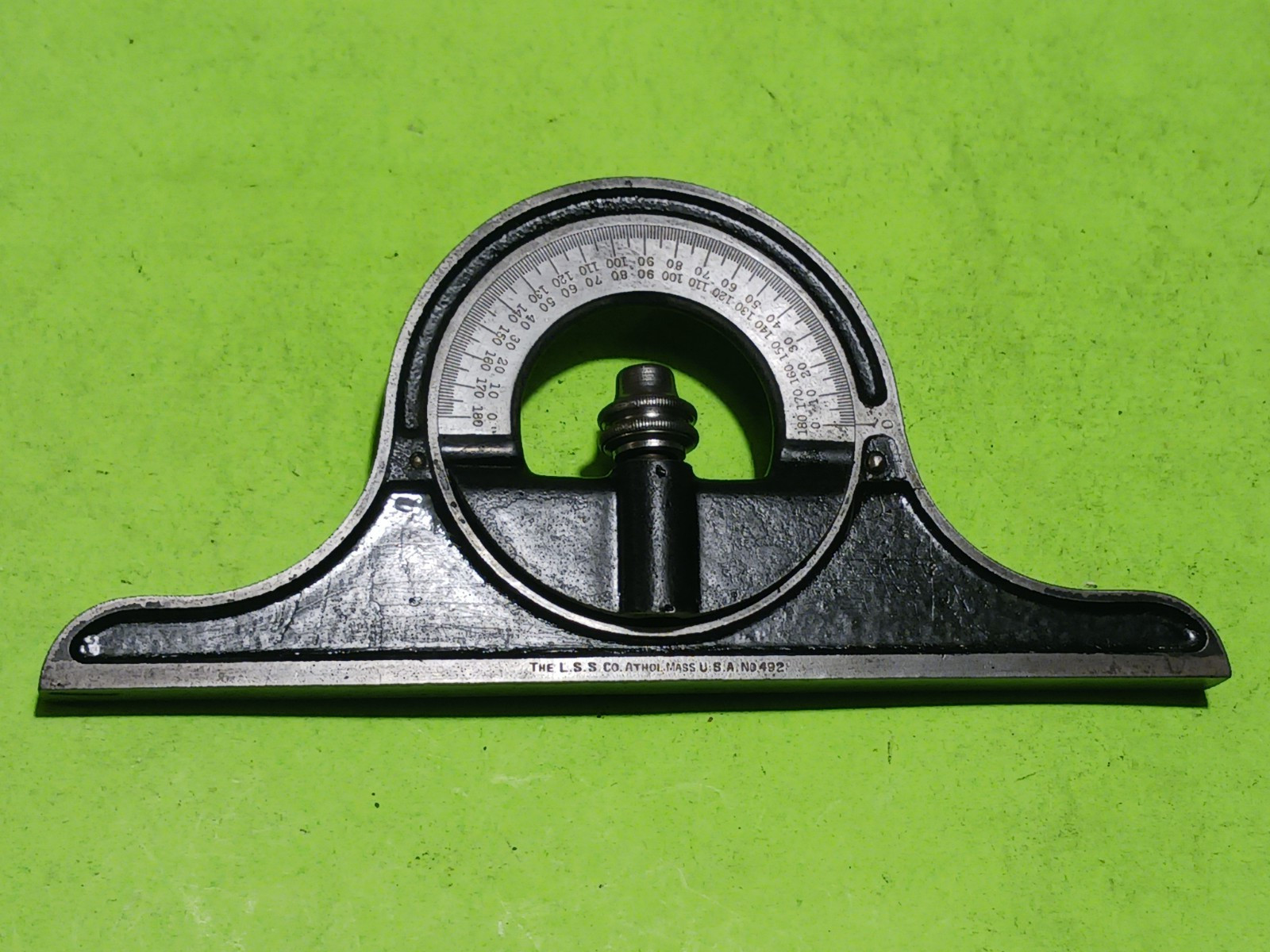 STARRETT NO. 492 PROTRACTOR FOR COMBINATION SQUARE WORKS GREAT GOOD CONDITION