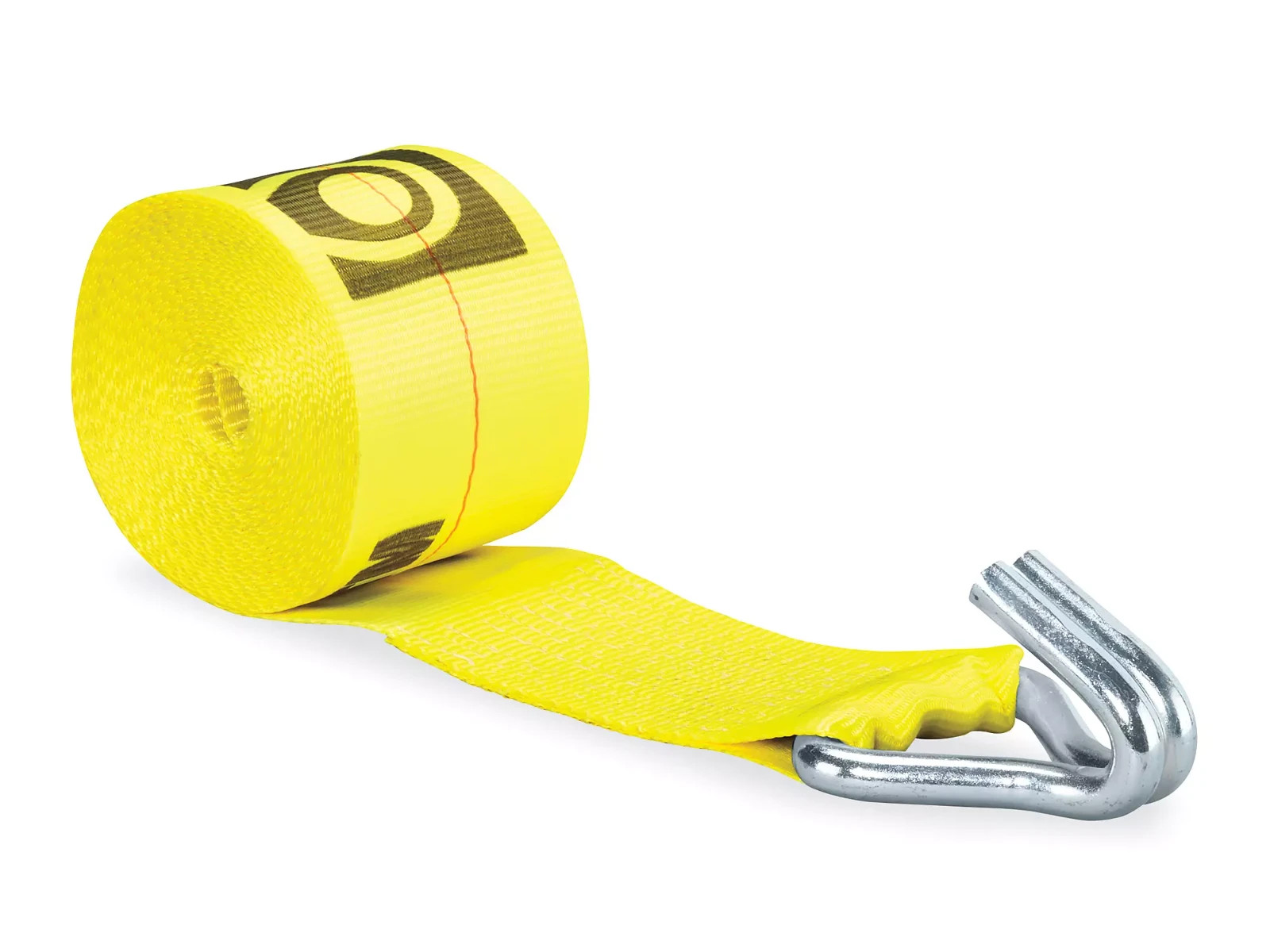 Liftall 61225 Load Hugger Poly Tiedown Strap, Winch Assembly U Hook, 4" x 27 '