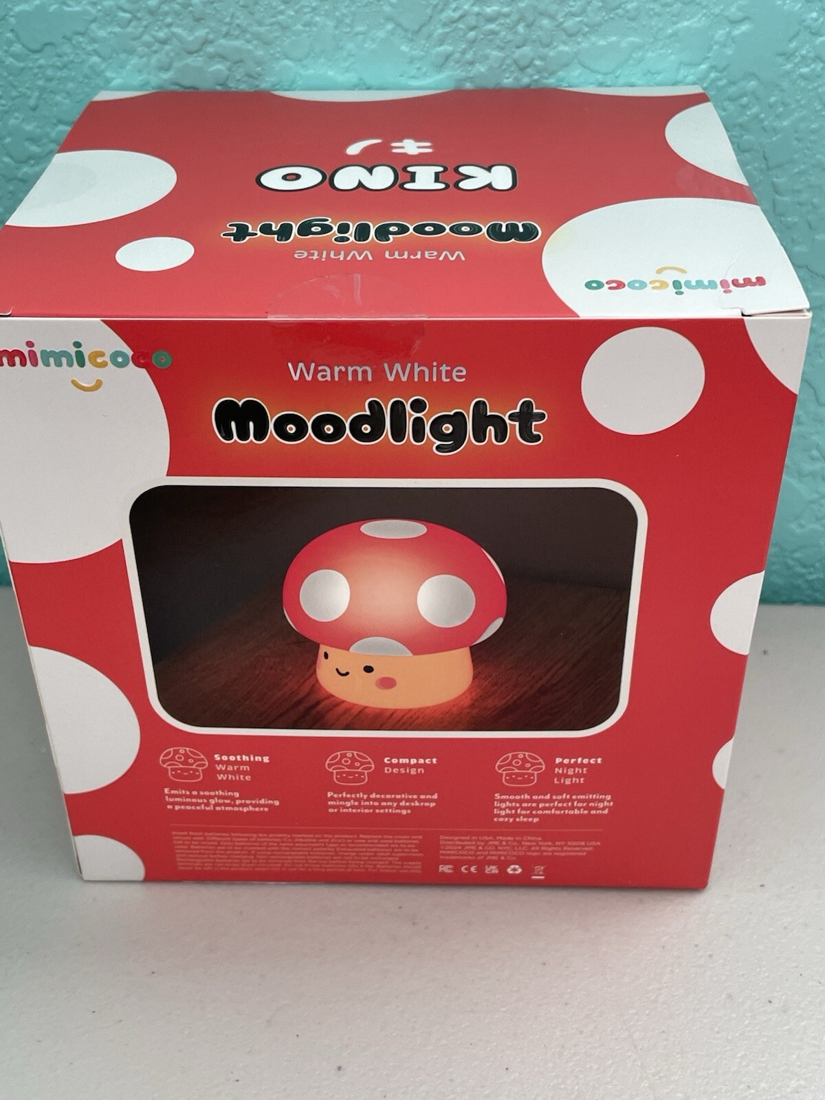 Mimicoco Kino Mushroom Moodlight Warm White Nightlight
