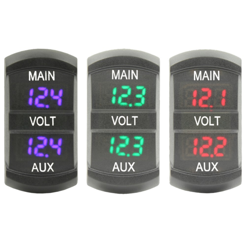 All ROCKER SWITCH Size DUAL USB VOLT Type-C Accessories 12v Panel Mount Display