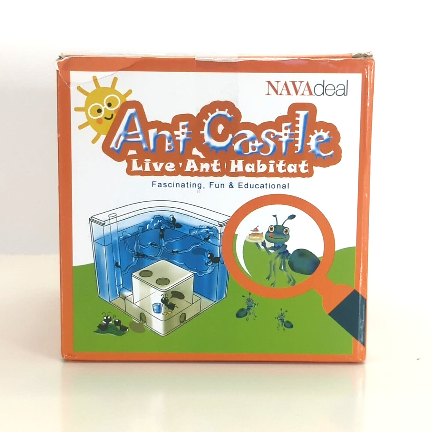 Ant Castle Live Habitat NAVAdeal STEM Educational Age 6+ Clear 3D View New NIB