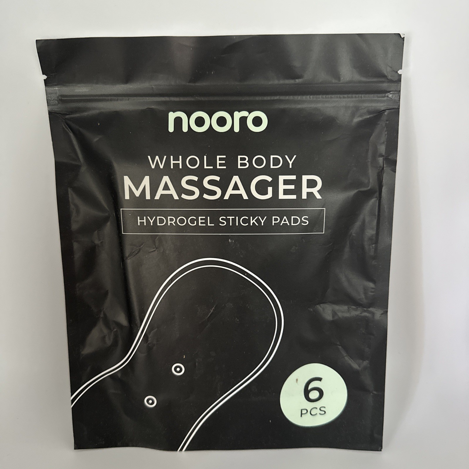 Nooro Whole Body Massager 1.0V Hydrogel Sticky Pads 6 Pieces
