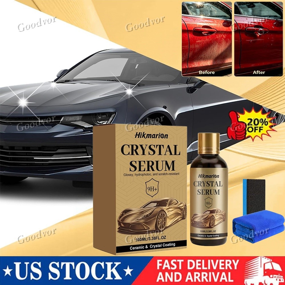 2026 New Crystal Serum – Advanced 9H Graphene Ceramic Coating for Cars 100ML