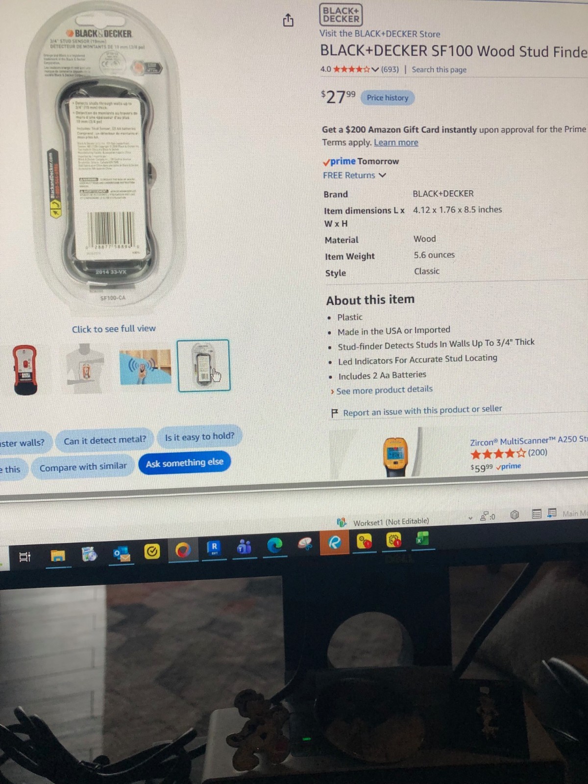 Black and Decker SF100 Stud Sensor