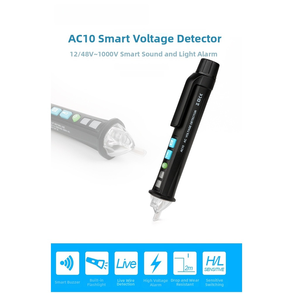 Non Contact Voltage Tester Pen for Live Neutral Wire Identification with Alarm