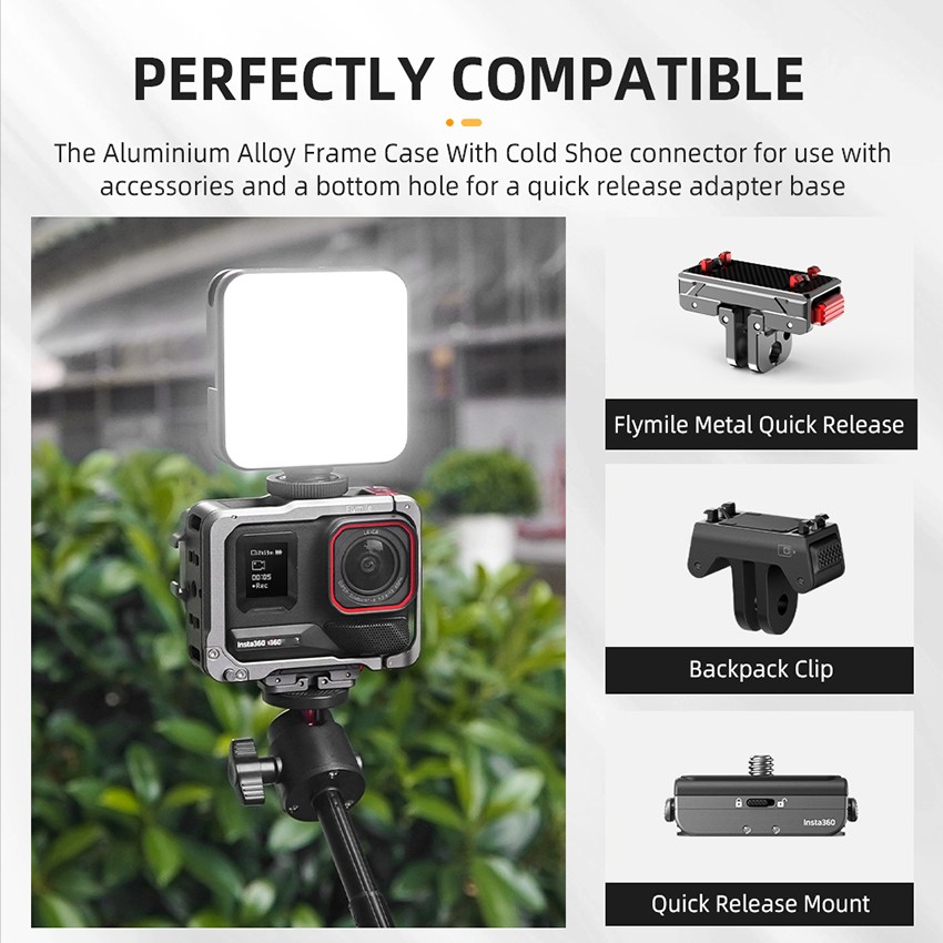 Alloy Camera Protective Cases Quick Release Accessories For Insta360 Ace Pro 2