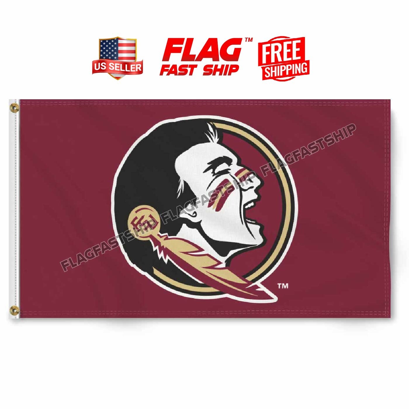 Florida State Seminoles Flag 3x5 FT Banner NCAA Football Banner  FREE Shipping