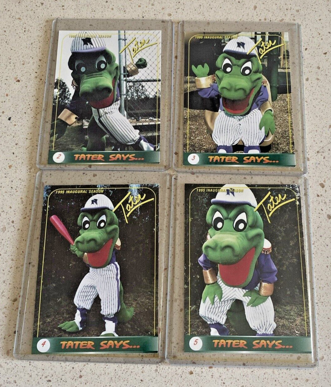 Norwich Navigators 1995 Inaugural Season Baseball Cards Lot Of 4 “Tater Says”