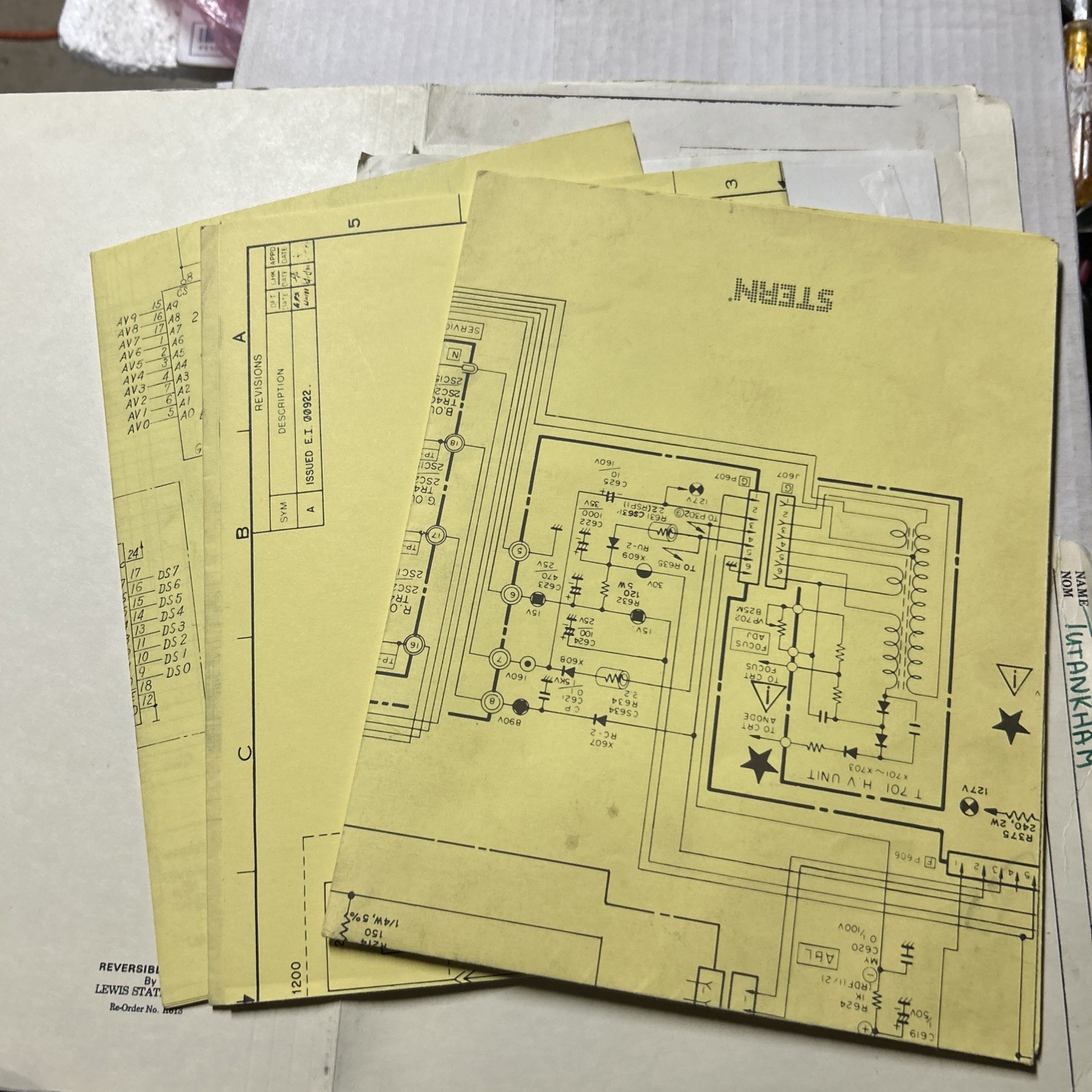Original factory Tutankham Schematics Stern Arcade VIDEO GAME owners manual