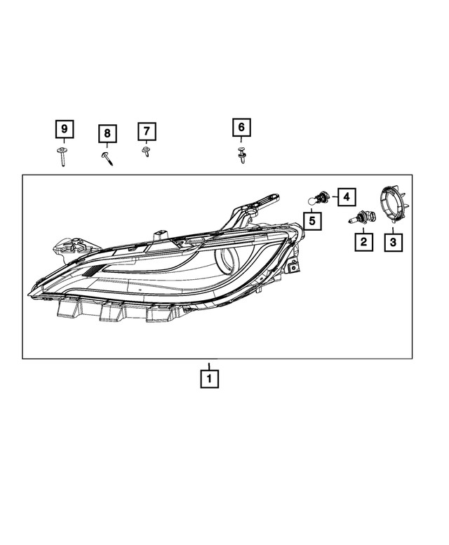 Genuine Mopar Turn Signal Bulb Socket 68250490AB