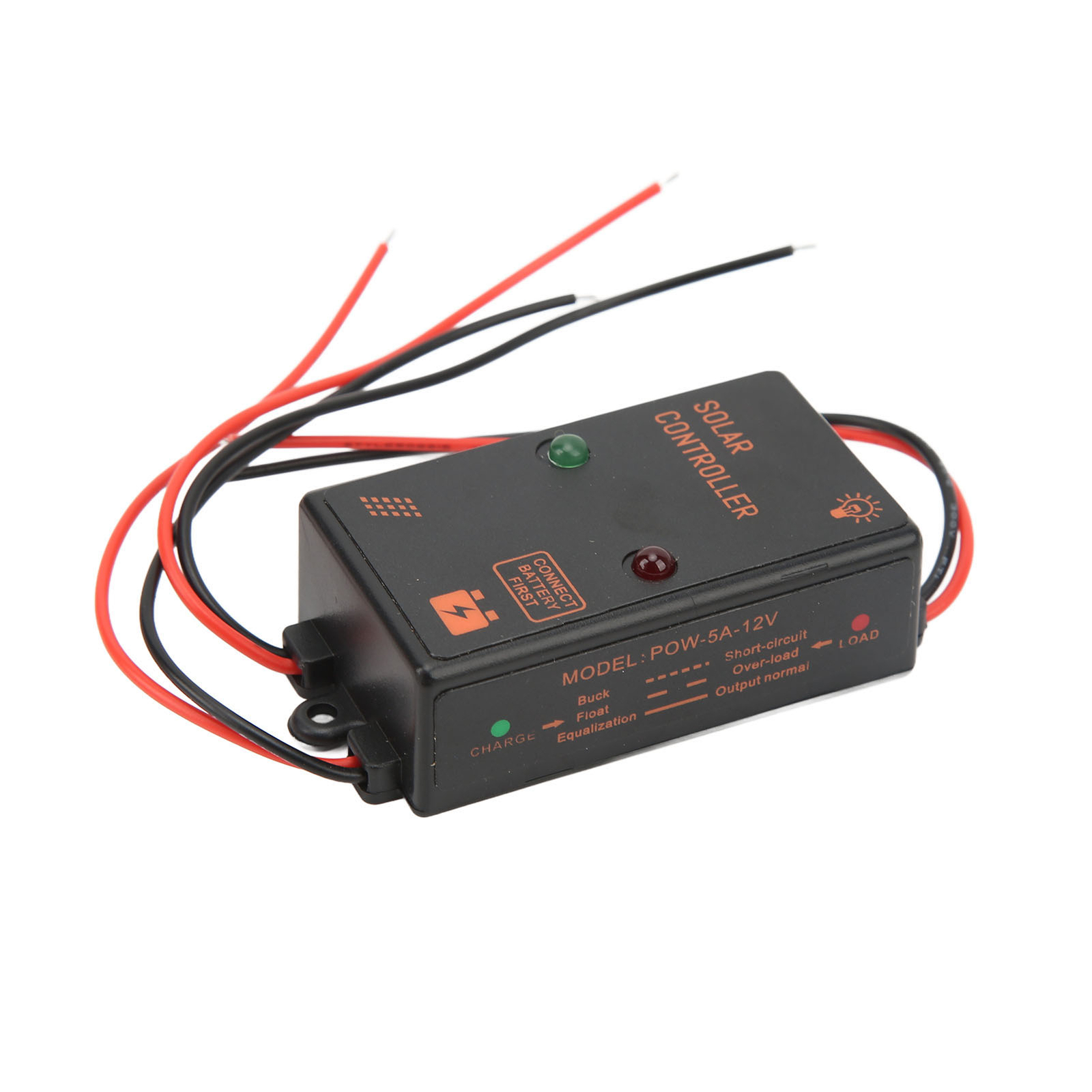 Solar Panel Controller IP67 Waterproof 24H Work PWM Controller 5A 6V 12V