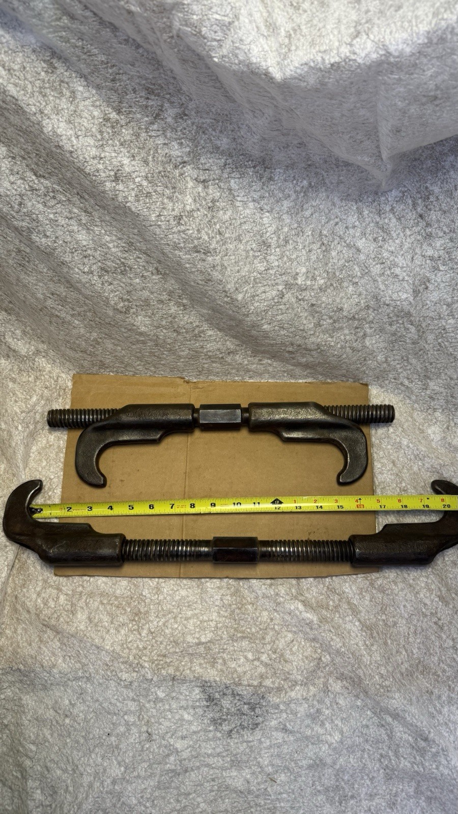 Heavy Duty Track Adjusters Pair Railroad Rail Clamp Turnbuckle Spreader