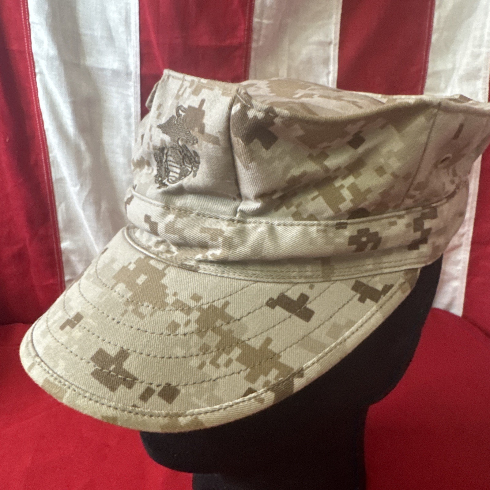 Small - USMC Military Issue 8 Point Fatigue Desert Camo MARPAT Hat E232