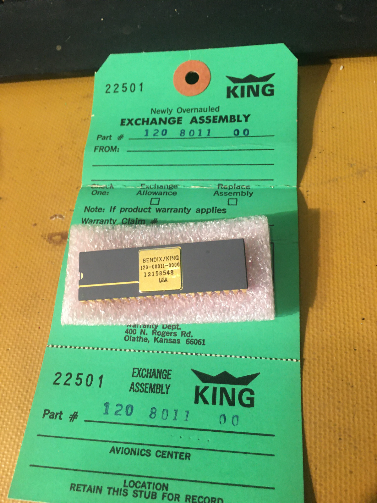 King Radio Small Part: 120-08011-0000 LSI aka 120-8011-00