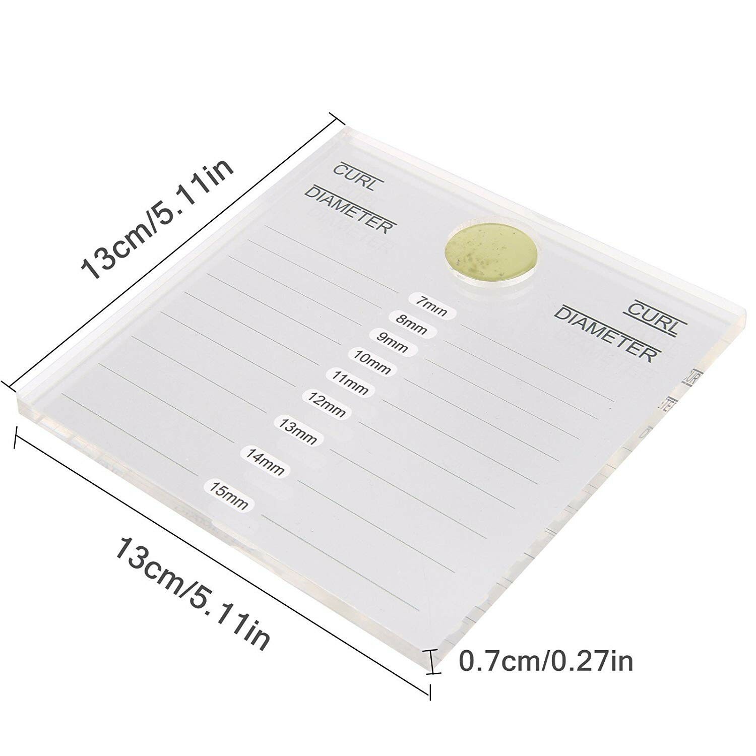 Amber Lash Double Row Adhesive Pallet with Jade Stone