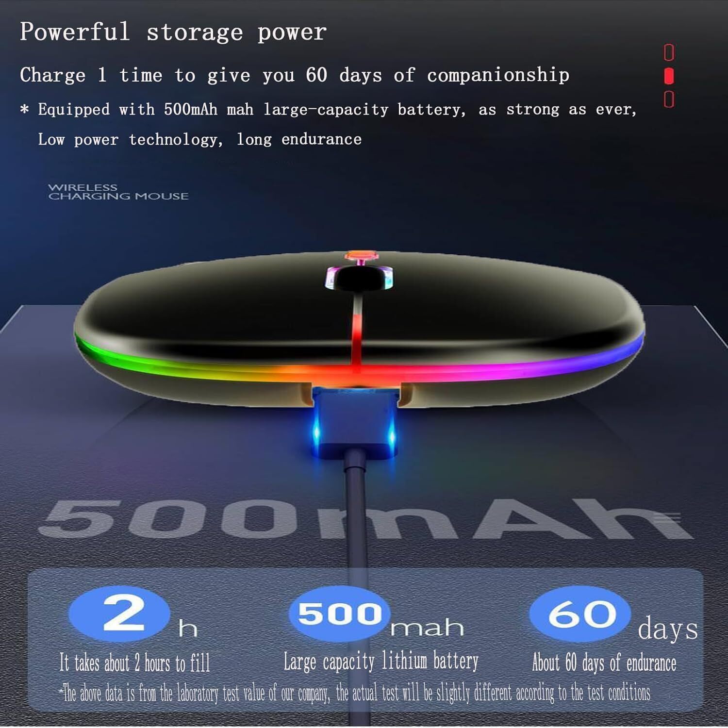10 Pack LED Wireless Bluetooth Mouse - Dual Mode, Silent & Rechargeable!