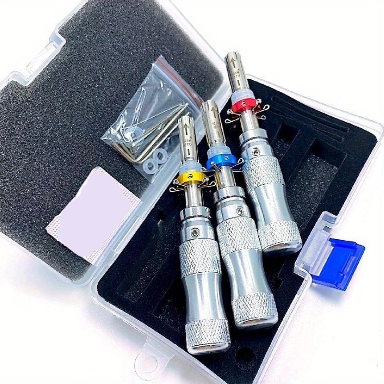 3PC 7 Pin Advanced Tubular Lock Tool Set For Padlock Hook Tool Seal Pick Puller