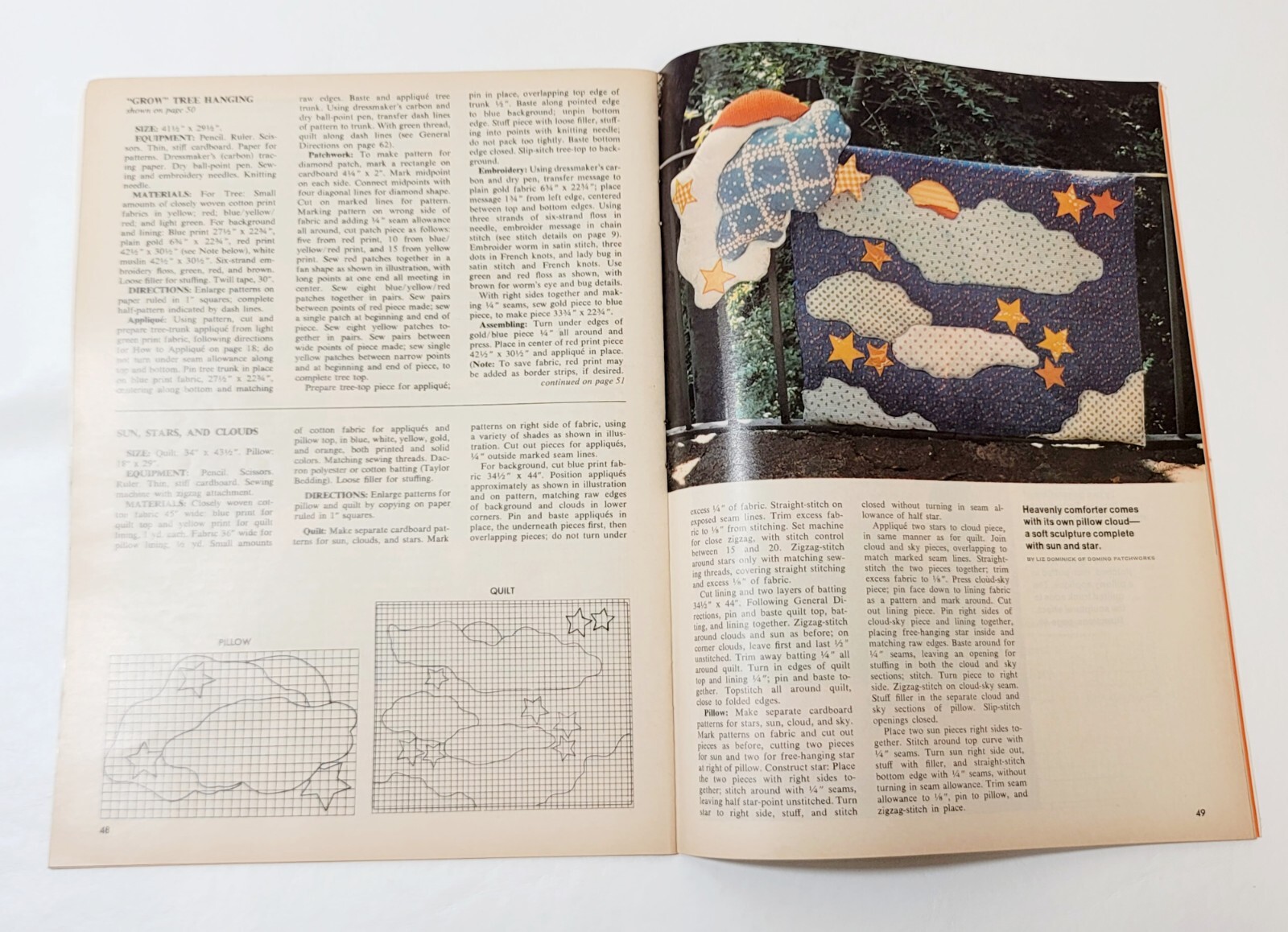 McCalls Comtemporary Quilting Needlwork & Crafts Patterns Designs 1975 Rare Vtq