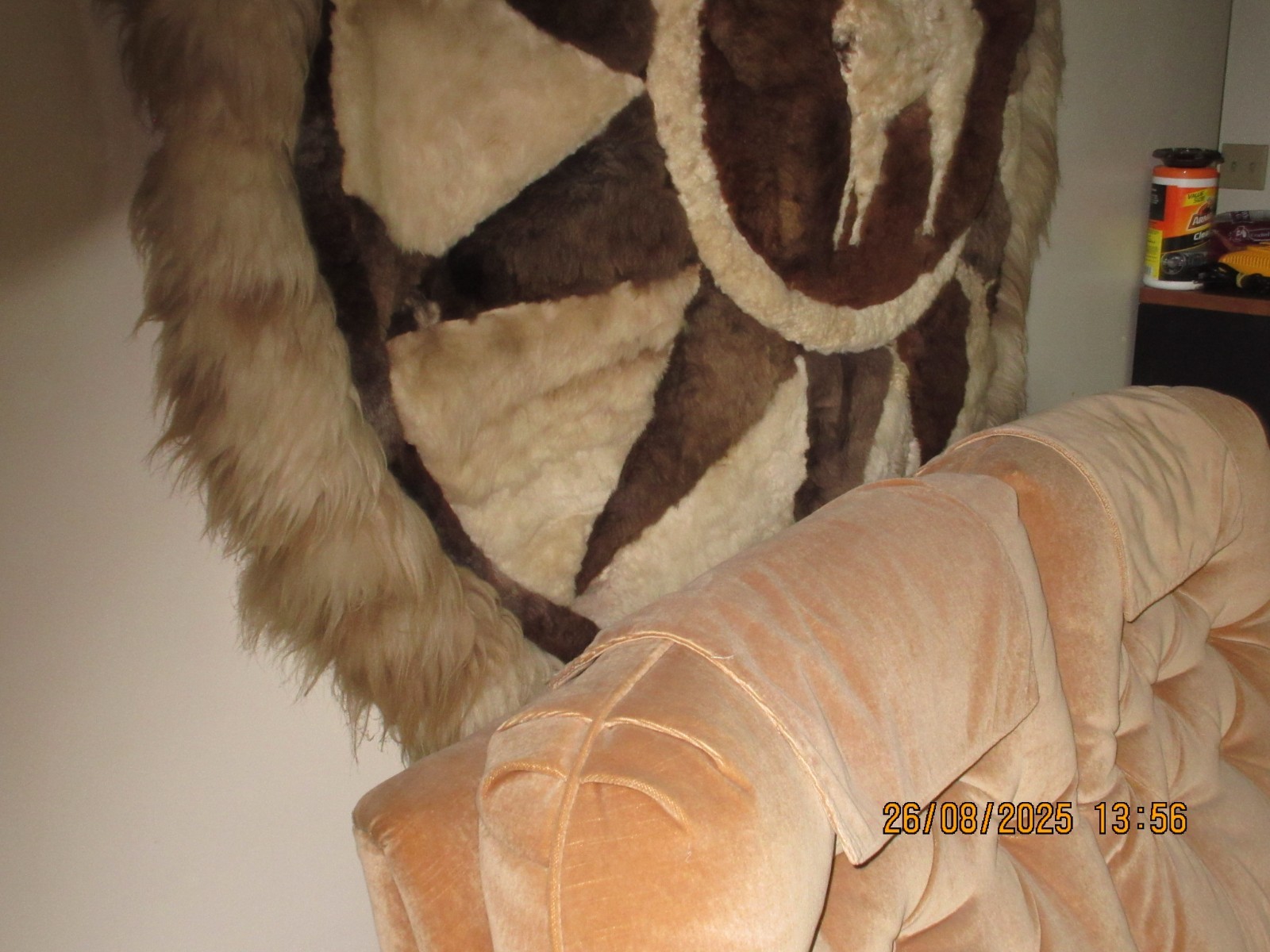 Vintage Alpaca Wall Hanging - LARGE (5' Diameter) - An Instant "Eye Catcher!"