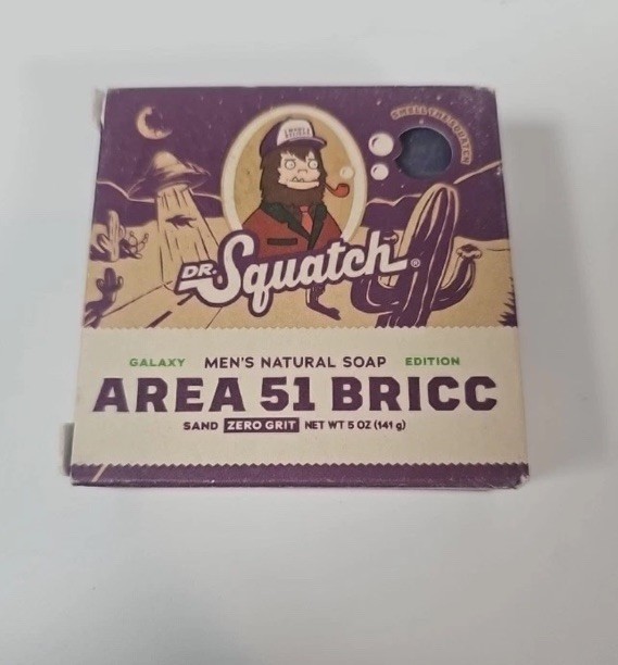 Dr. Squatch Limited Edition Bar Soap Area 51 Bricc -  5oz