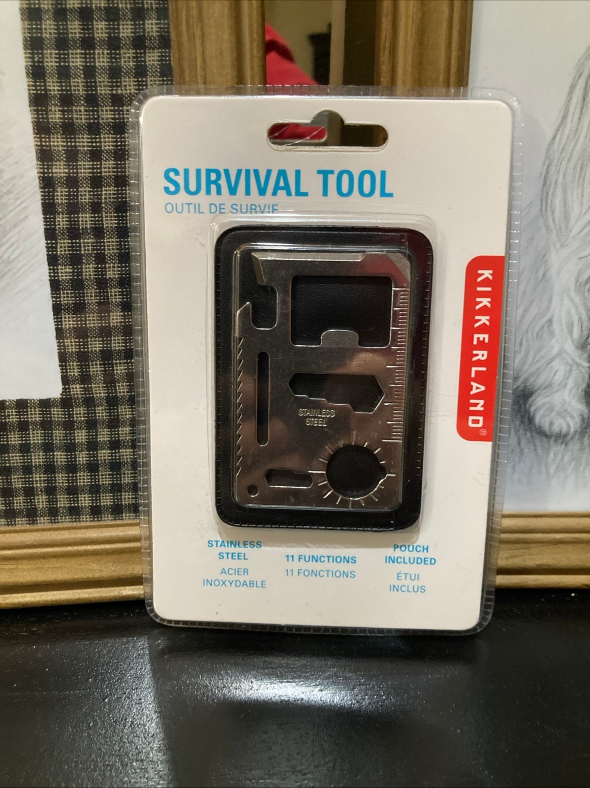 NEW Kikkerland Survival Tool Stainless Steel New in Package 11 functions
