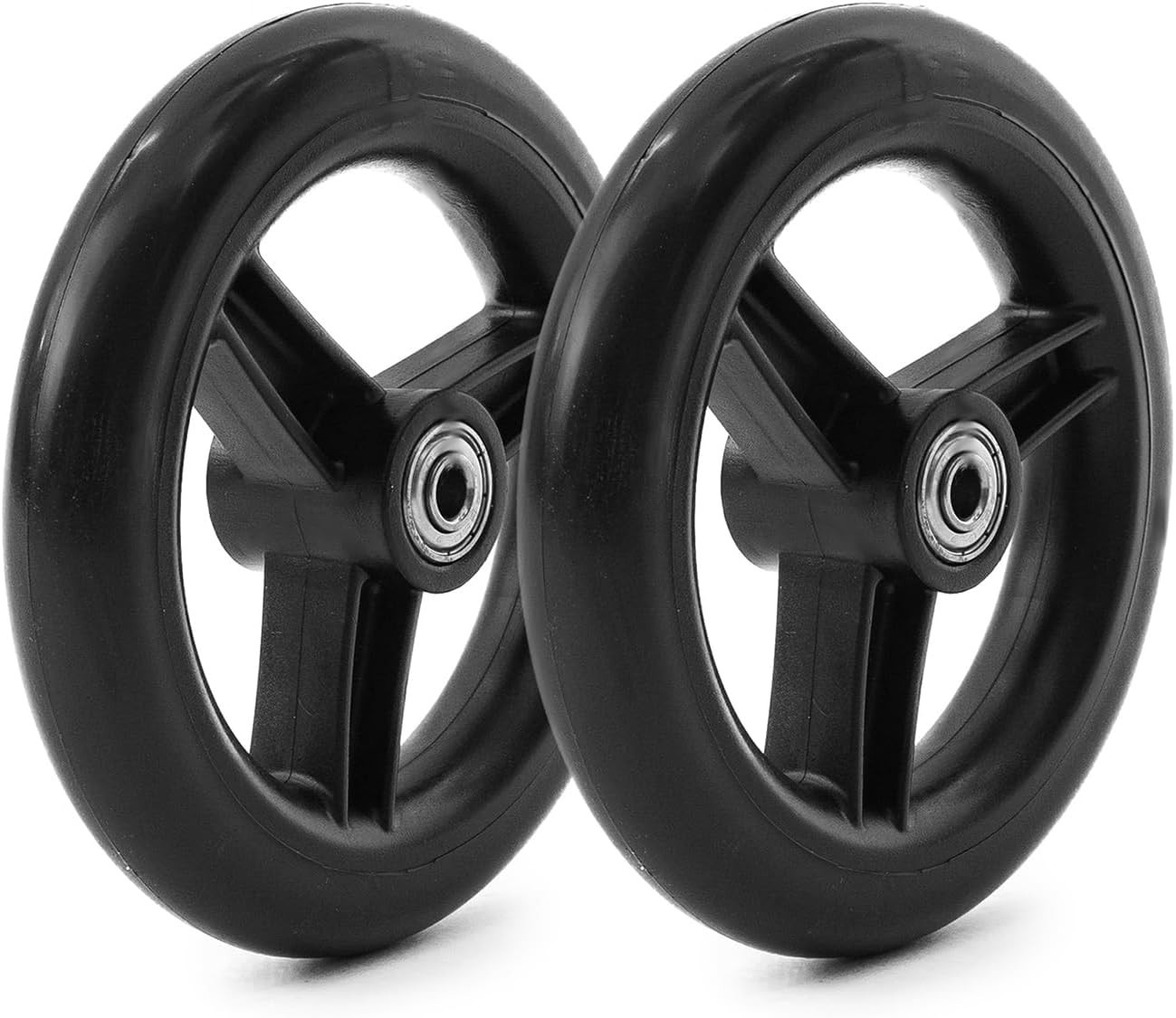 Universal 6-Inch Rollator Walker Wheels with Durable PU Tires - Safe Replacement