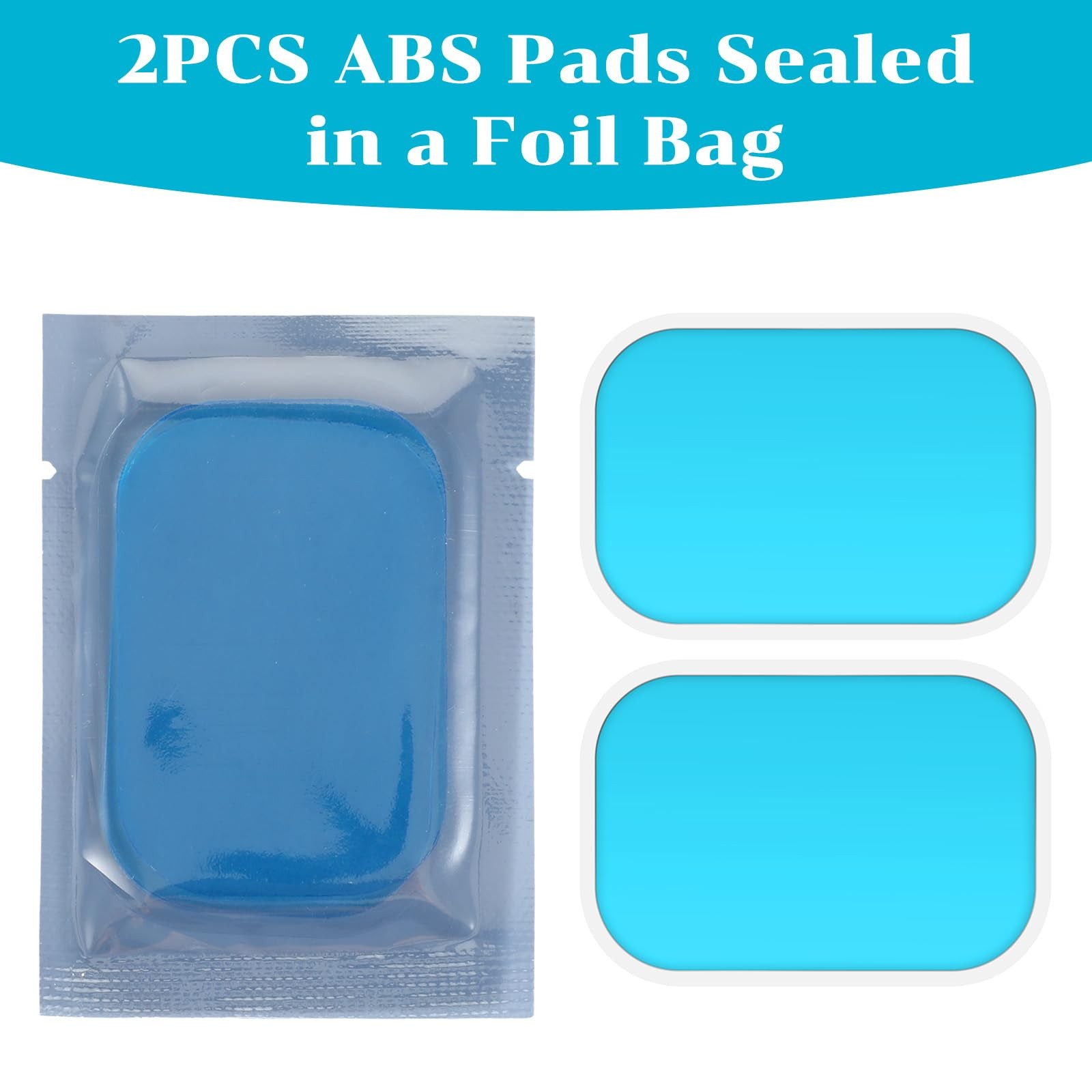 50Pcs Reusable Gel Sheet Pads Replacement for ABS Stimulator Trainer Belt