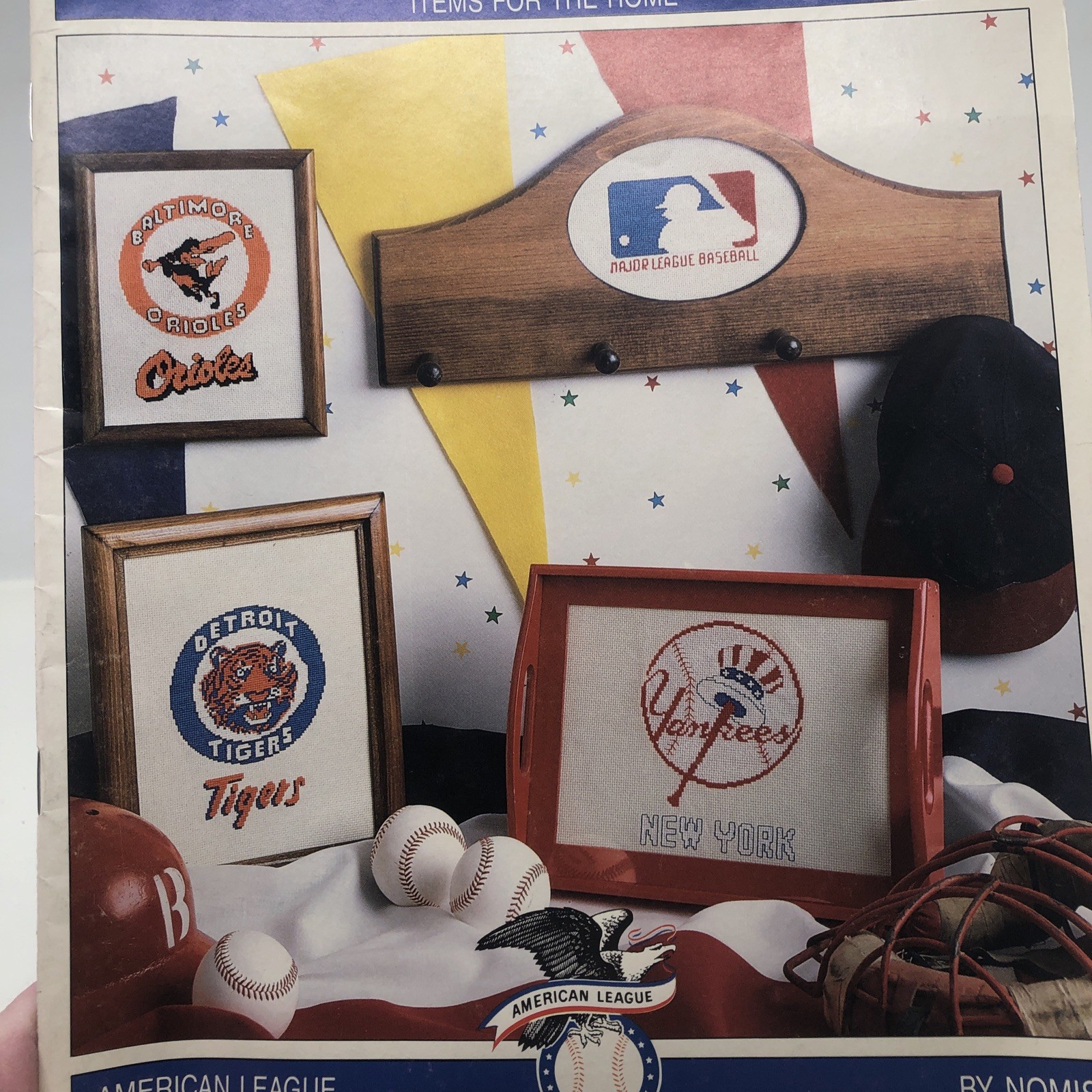 MLB Baseball Cross Stitch Chart Pattern Book 707 Orioles NY Yankee Tiger