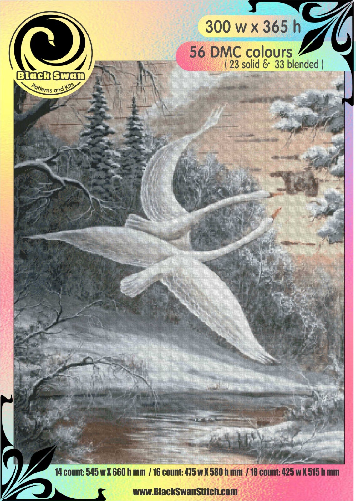 Freezing Winter 1320 - Chart Counted Cross Stitch Pattern Needlework Xstitch