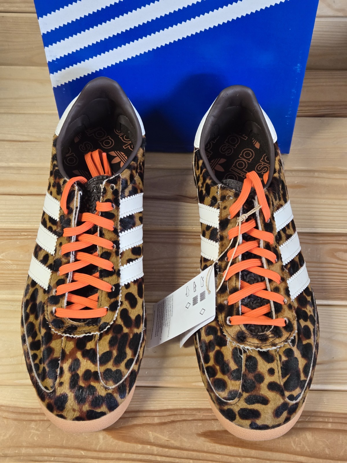 Adidas SL 72 OG Leopard Print Dark Brown JI0189 US Woman's Size 6.5
