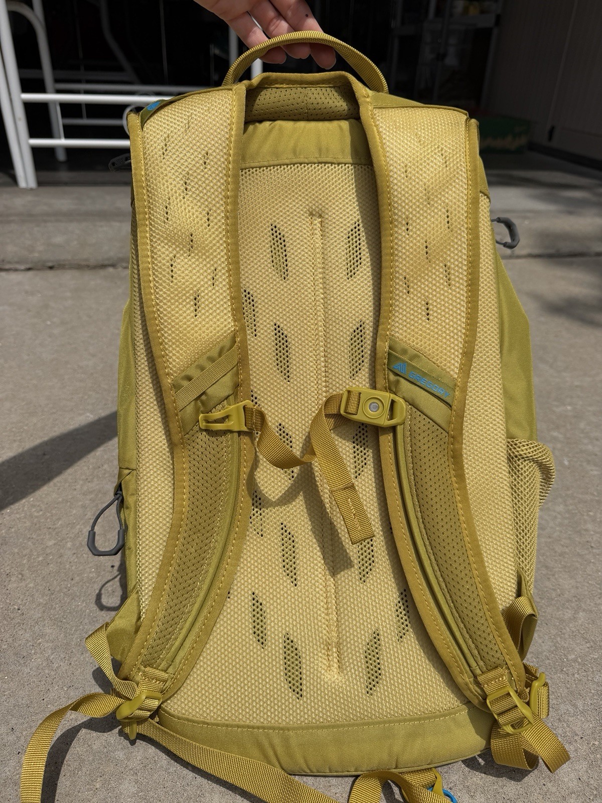 Gregory Nano 22 Hydration Backpack 3L Reservoir Yellow/Blue External Pockets