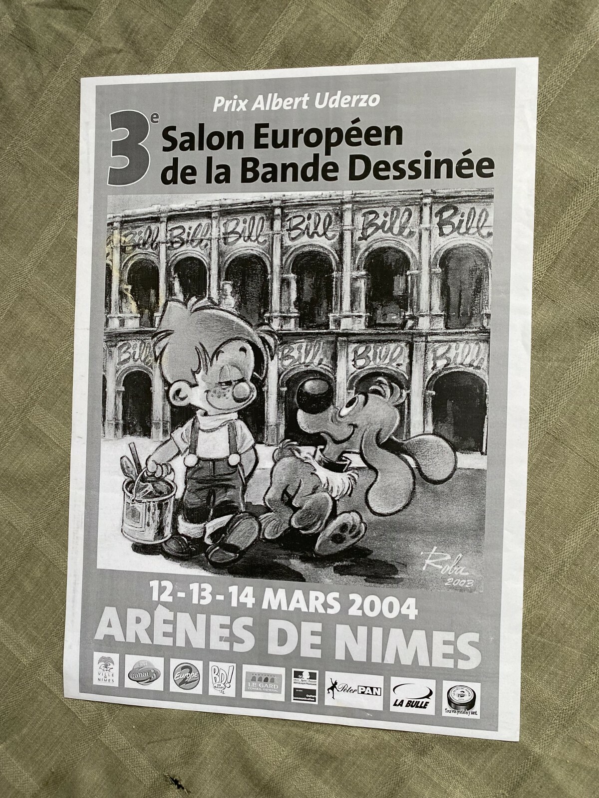 ROBA Poster For The BD Festival Of Nîmes 2004 40 X 42 In Excellent Condition