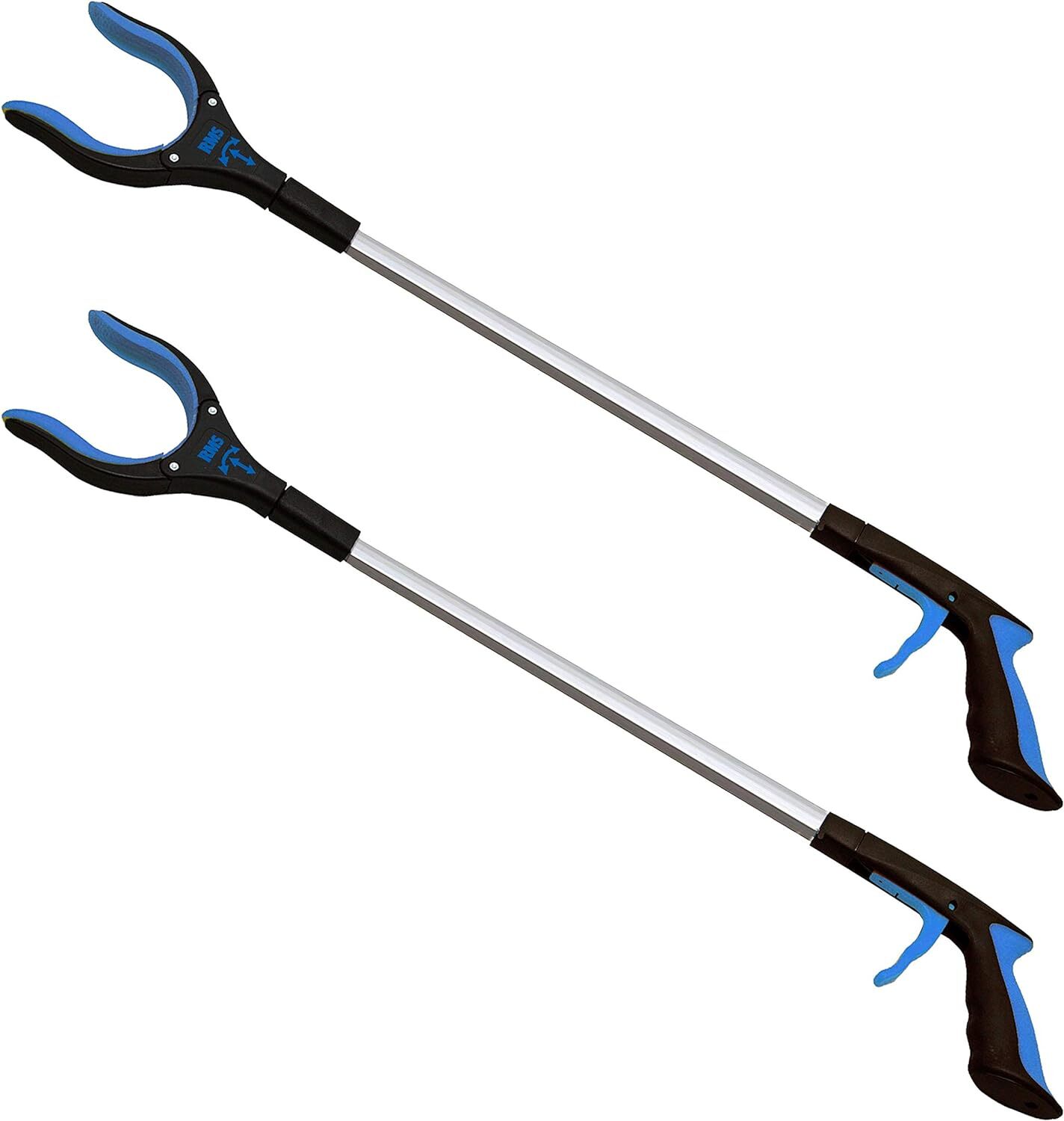 2-Pack 32" Extra Long Grabber Reacher Rotating Jaw Mobility Aid Reaching Assist