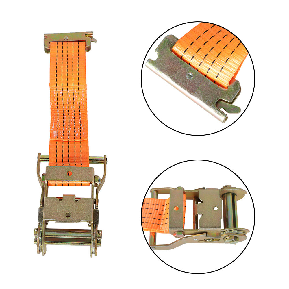 4400 lb 2" x 20' E-Track Ratchet Tie Strap Truck Enclosed Cargo Van Straps 4 Set