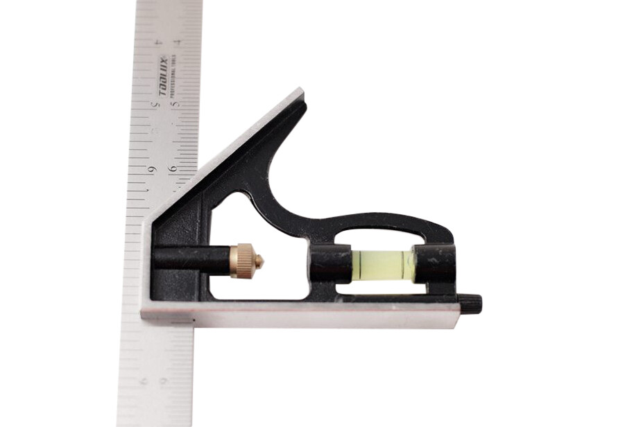12" Stainless Steel Imperial & Metric Combination Try Square Scriber & Level