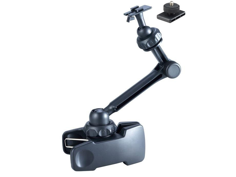 ME-CLP02S+ME-DC2: 11 inch long Universal clamp mount for compact camera, DV