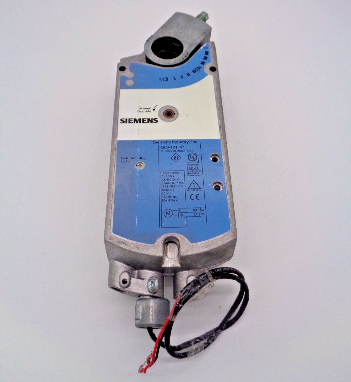 SIEMENS GCA121-1P 24 VAC/DC 2 POSITION STANDARD ELECTRONIC DAMPER ACTUATOR