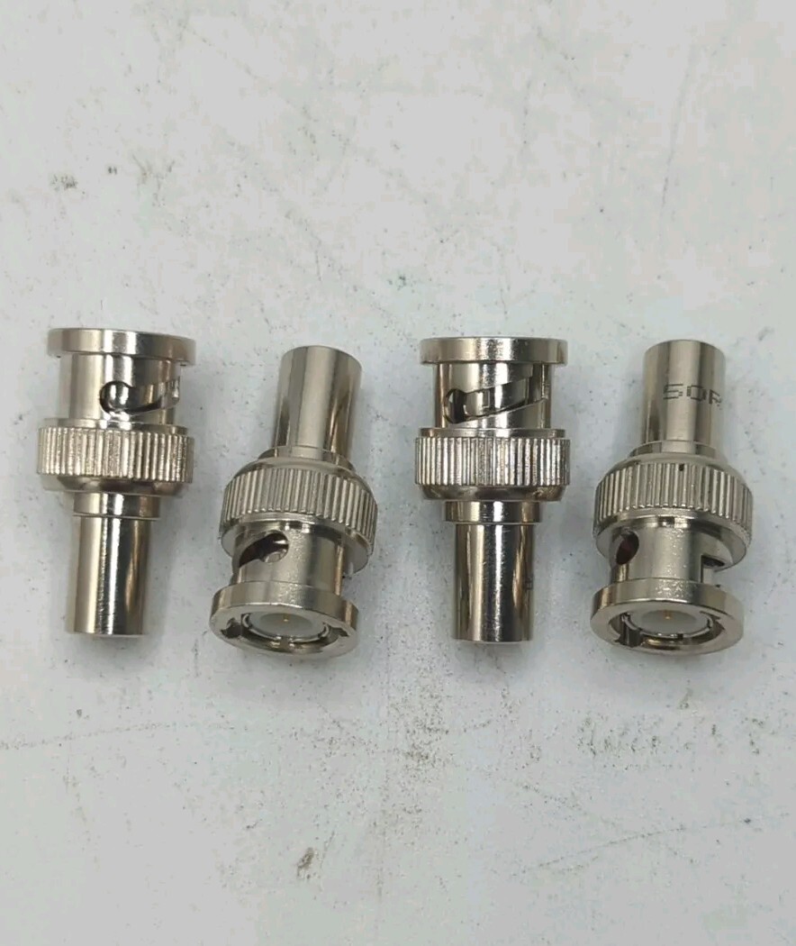 BNC Oscilloscope Probe Adapter Connector Accessory Lot of 4 Test Equipment