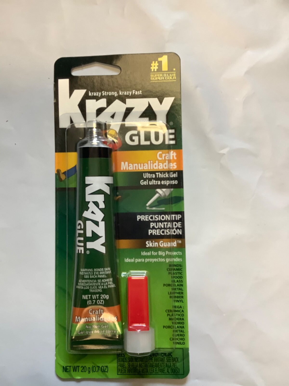 Krazy Glue Craft ultra thick gel 20g .07oz precision tip