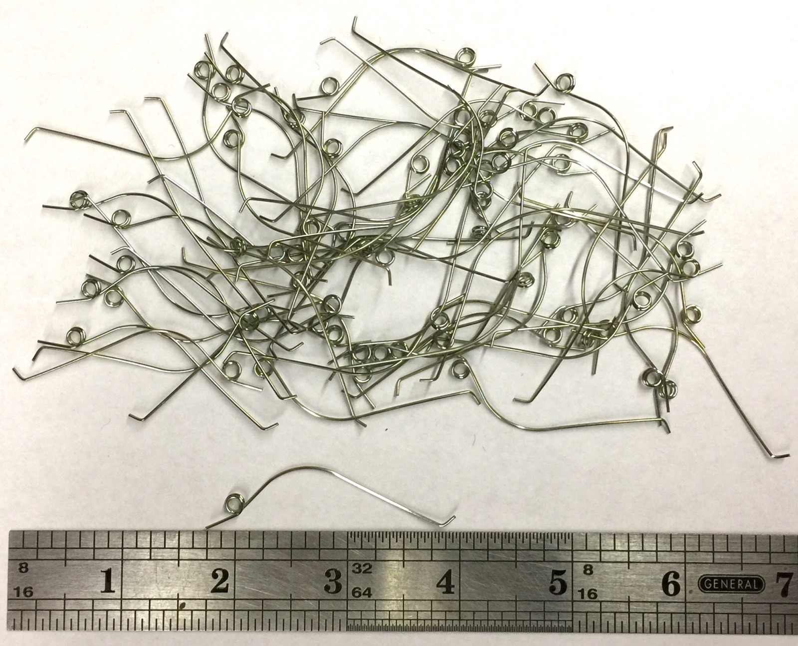 Set of 70 Piano Damper Lever Springs for Upright Piano Repair, Medium Strength