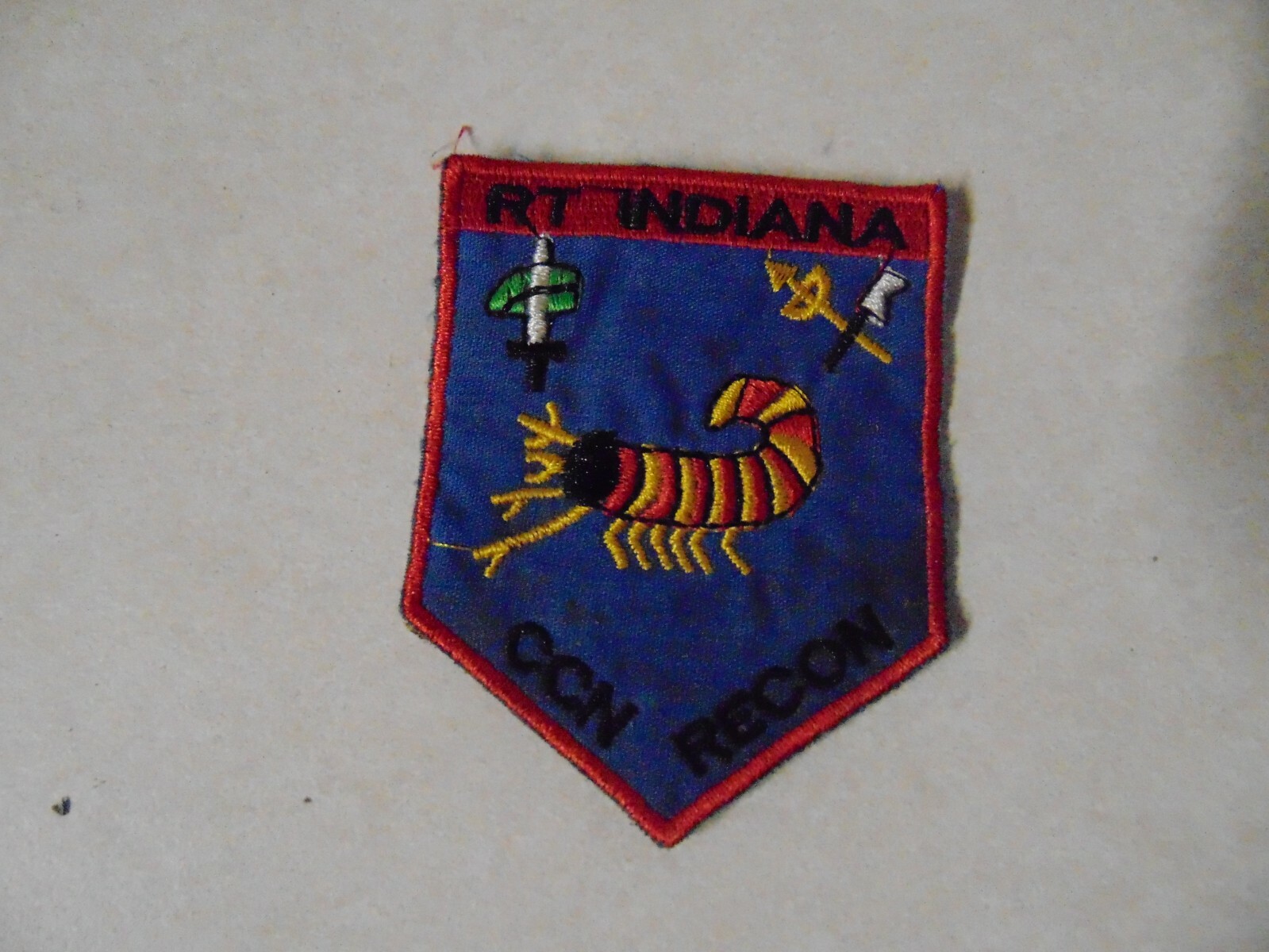 MILITARY PATCH OLD VIETNAM ERA RT INDIANA CCN RECON