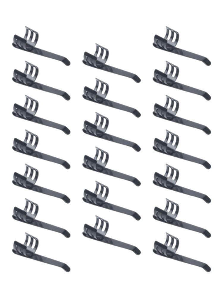 20 Pack Flashlight Clips Rust Resistant Steel Easy Attach for Pens and Lights