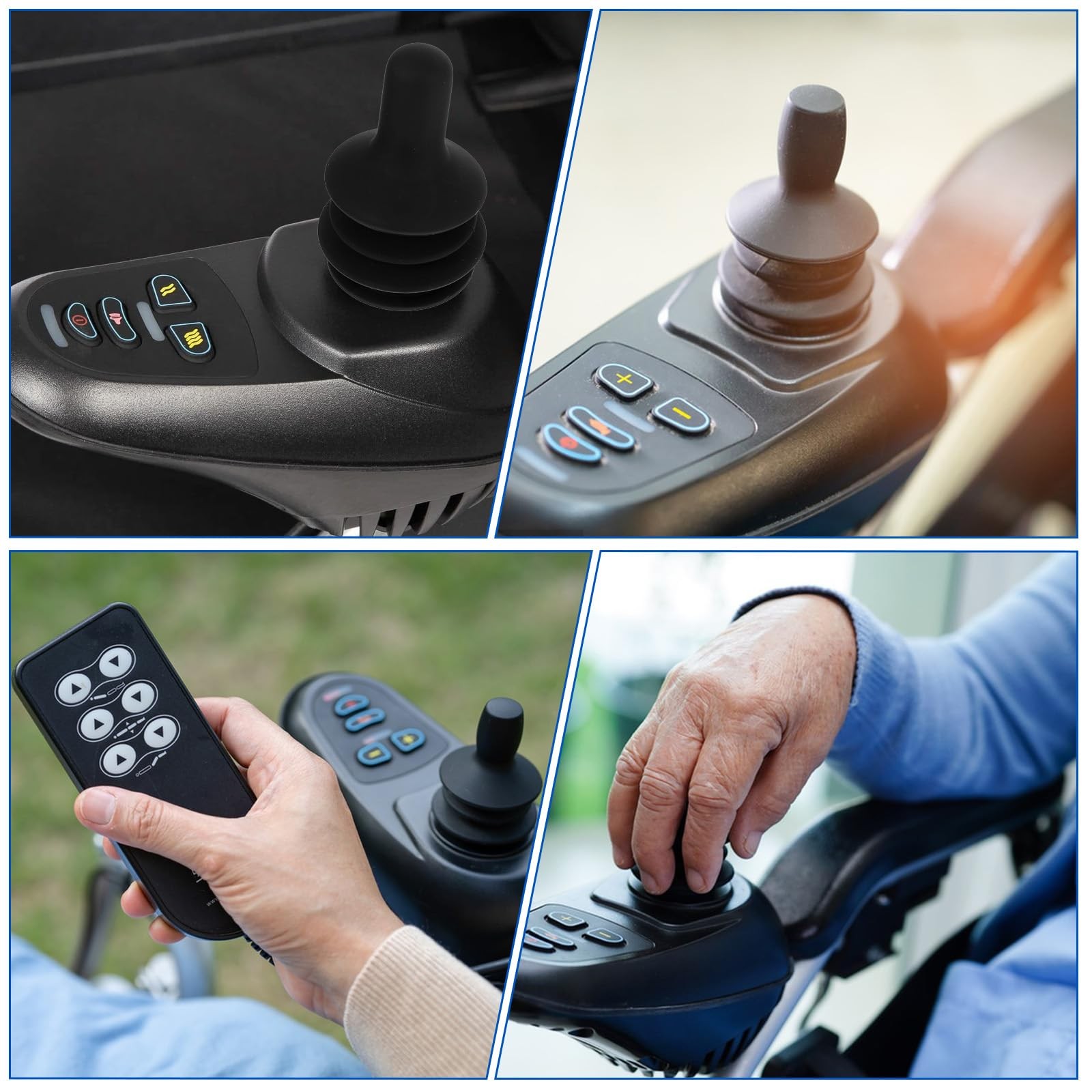 Electric Wheelchair Joystick Controller Knob and Gaiter Boot Universal Set