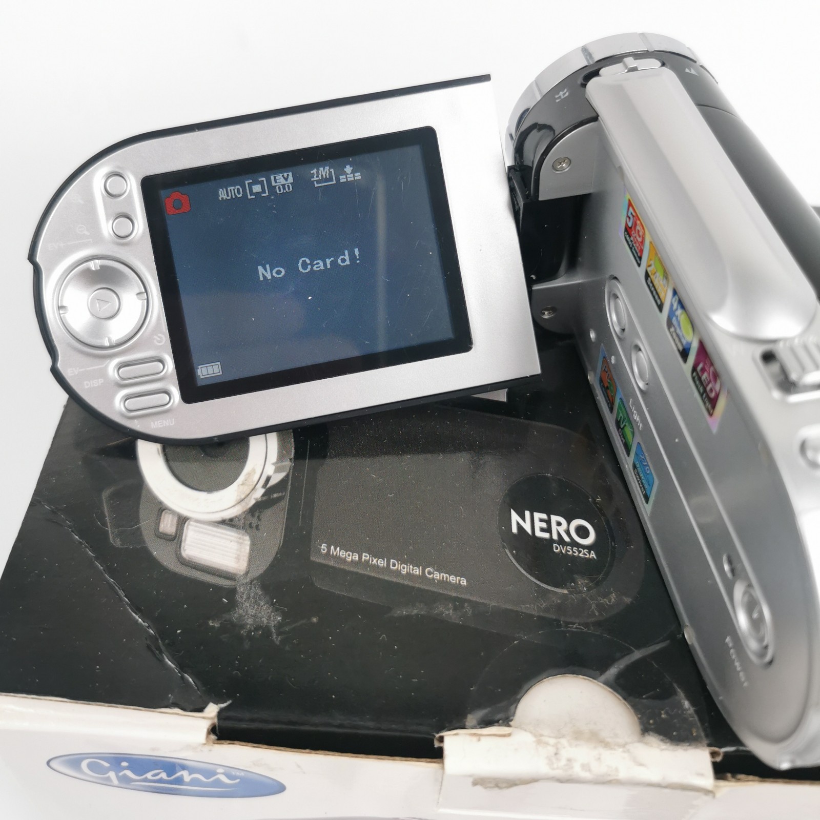 Giani Nero DV5525A Digital Video Camera 5MP Boxed Untested Retro Handheld