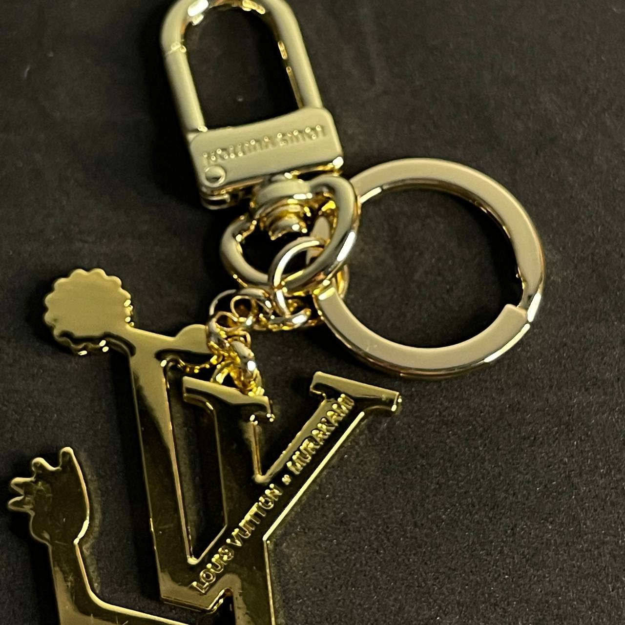 Louis Vuitton Gold LV Key Chain