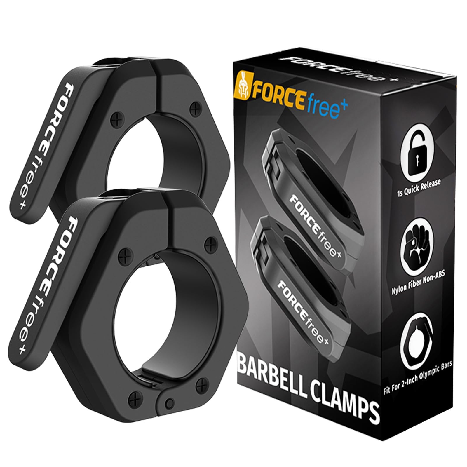 Barbell Clips 2 Inch Quick Release Locking Collars Weightlifting Powerlifting