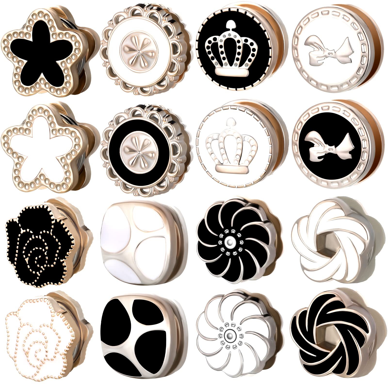 16 Pairs Hijab Magnets Pins Strongest Commercial Strength,Sweater Shawl Clips...