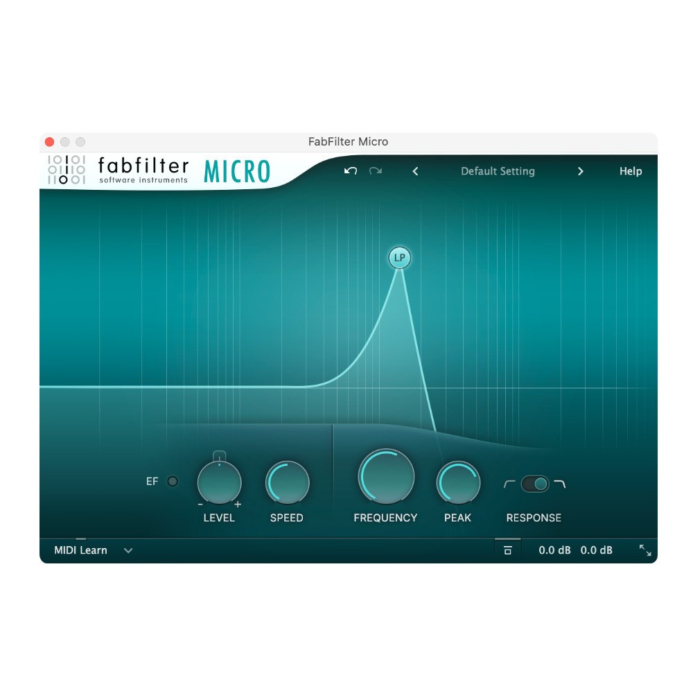 FabFilter Micro Audio Filter Plug-In with Analog-Style Sound