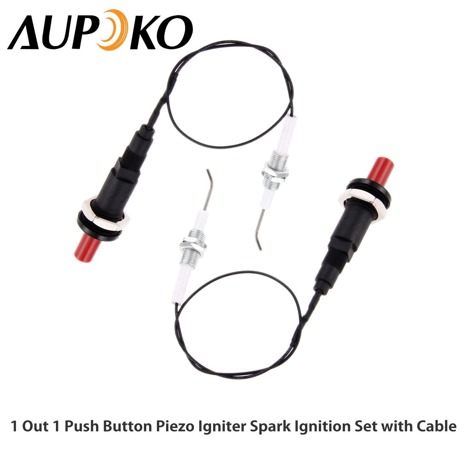 2 Sets Piezo Spark Ignition, Propane Push Button Piezo Igniter with Threaded ...